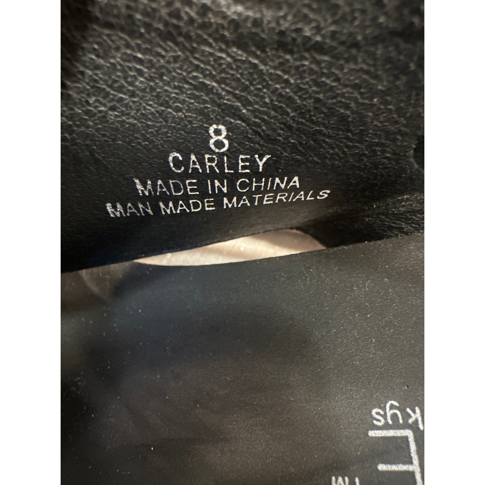 Boutique by Corkys Carley Black Glitter Wedge Sandals Studded Slingback Womens 8 - Picture 6 of 8